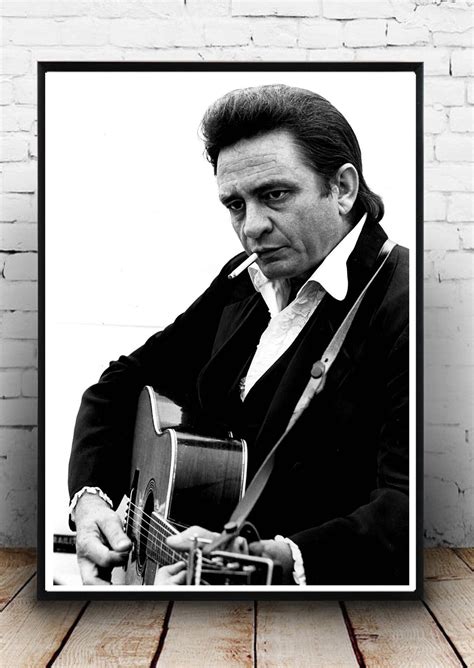 Johnny Cash Music Print Country Legend Vintage Photography Etsy