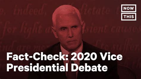 Fact Checking The 2020 Vice Presidential Debate Nowthis Youtube