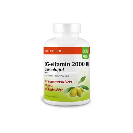 Interherb XXL D3 Vitamin 2000IU Kapszula 90x Netmedical Hu