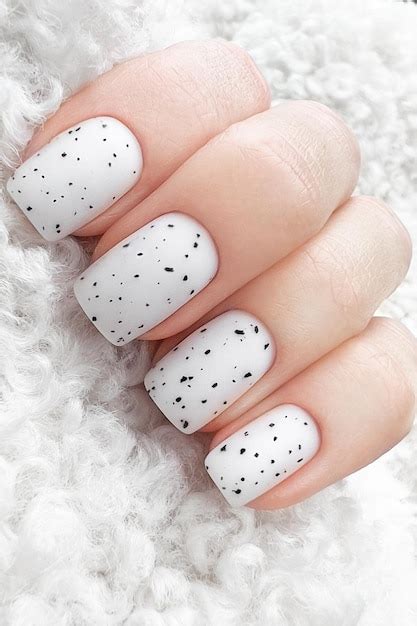 Manicure Branca De Neve Nas M Os Femininas Design De Unhas De Inverno