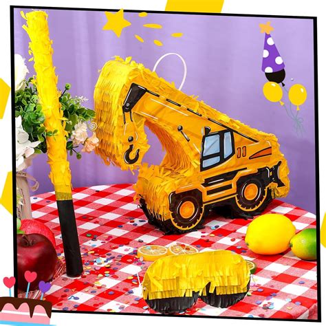 Paquete de piñata para camión de construcción piñata excavadora con