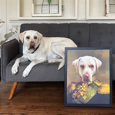 The Colonel Pet Portrait Canvas Print Canvasworld