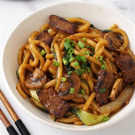 Beef Udon Stir Fry Khin S Kitchen Yaki Udon Recipe