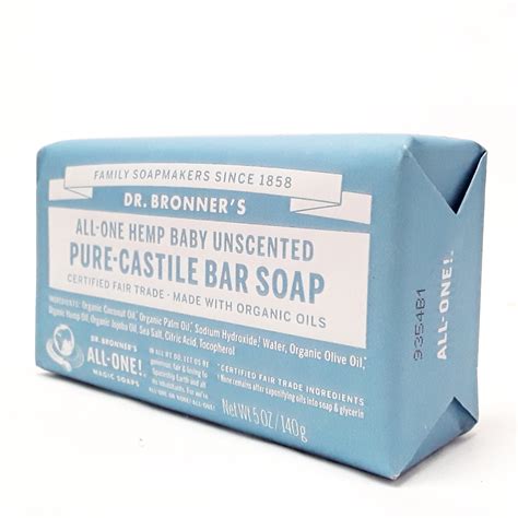 Dr Bronner S Baby Unscented Pure Castille Bar Soap One Stoppe Shoppe