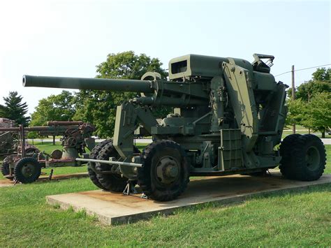 Photo 120 Mm Gun M1 Anti Aircraft Weapon On Display At The United