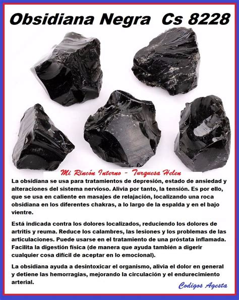 OBSIDIANA NEGRA Minerales Y Piedras Preciosas Piedras Curativas