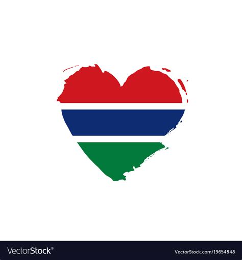 Gambia Flag Royalty Free Vector Image Vectorstock