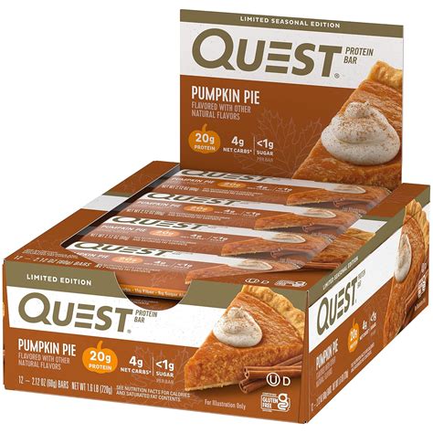 Quest Nutrition Barra Proteica De Pastel De Calabaza Alta Prote Na Baja