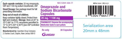 Dailymed Omeprazole Sodium Bicarbonate Capsule