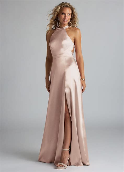 Azazie Clarice Taupe Bridesmaid Dresses Azazie