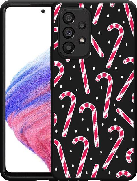 Samsung Galaxy A53 Hoesje Zwart Snoepstokken Designed By Cazy Bol