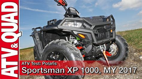 ATV Test Polaris Sportsman XP 1000 MY 2017 YouTube