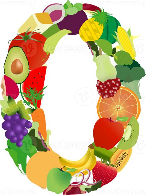 Letras Do Alfabeto De Frutas E Legumes 9897942 PNG