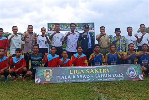 Liga Santri PSSI Piala Kasad AD Tahun 2022 Di OKU Timur Resmi Di Buka