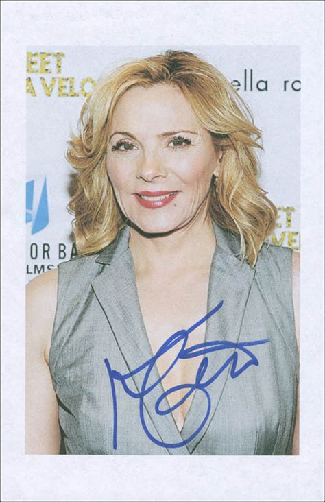 Kim Cattrall Printed Photograph Signed In Ink Historyforsale Item 295077