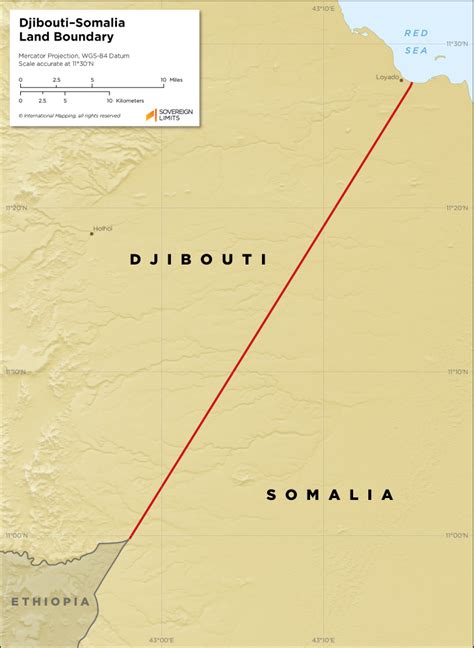 Djiboutisomalia Land Boundary Sovereign Limits