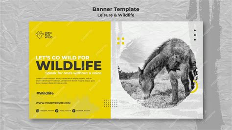 Free Psd Banner Template For Wildlife And Environment Protection