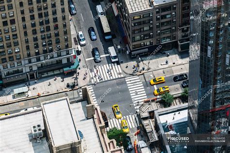 Aerial View of Madison Avenue — tourist, yellow - Stock Photo | #166164430