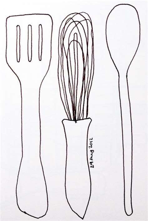 Wooden Spoon Drawing At Explore Collection Of