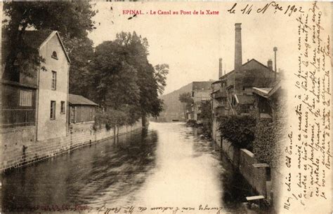 Epinal Le Canal au Pont de la Xatte à Épinal Cartorum