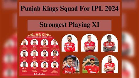 Punjab Kings Full And Final Squad For Ipl 2024 Pbks Team Players List