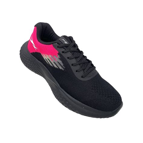 T Nis Esportivo Actvitta Feminino Preto Pink Preto