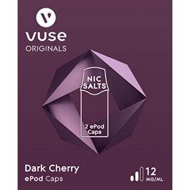 Vuse EPod Caps Dark Cherry 2 EPod Caps 12mg Nikotin Nic Salts Kambli