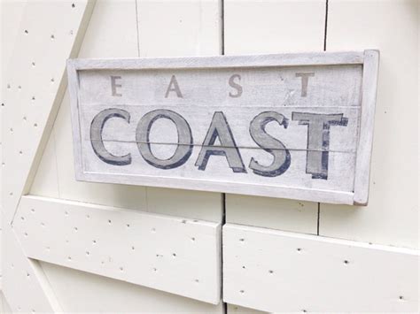 East Coast Wooden Sign East Coast decor beach house decor