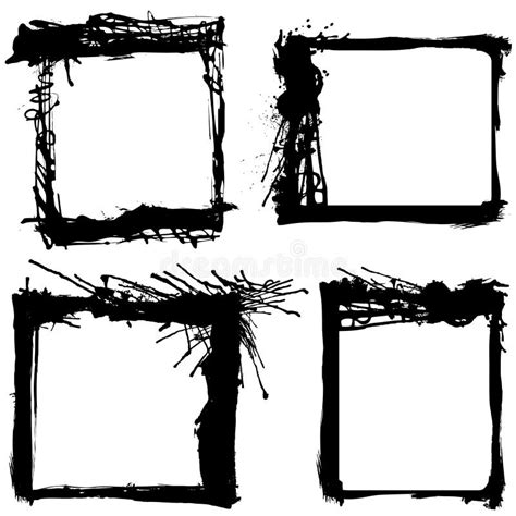 Grunge Frames Vector Stock Vector Illustration Of Drawing 9260014