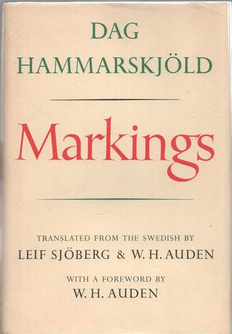 Markings By Dag Hammarskjöld Goodreads