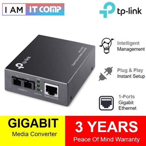 Tp Link Mc Cs Port Gigabit Single Mode Media Converter