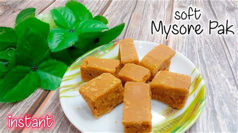 Ghee Mysore Pak Recipe Instant Soft Mysore Pak Sweet Mysore Pak