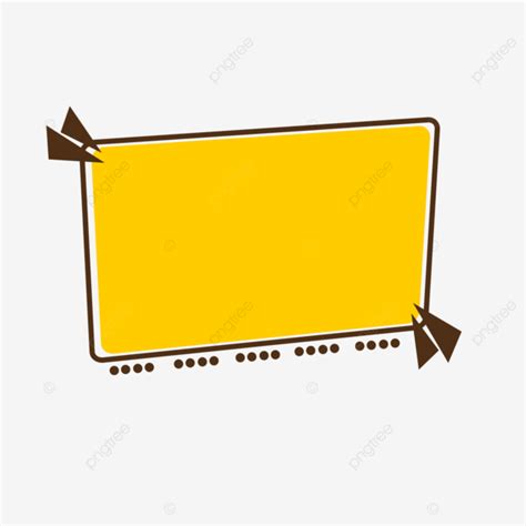 Yellow Text Box Banner Design Text Box Banner Yellow PNG Transparent