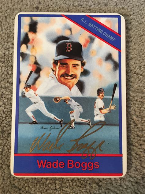 Lot Detail WADE BOGGS AUTOG SIGNED 4x6 SPORTS IMPRESSIONS