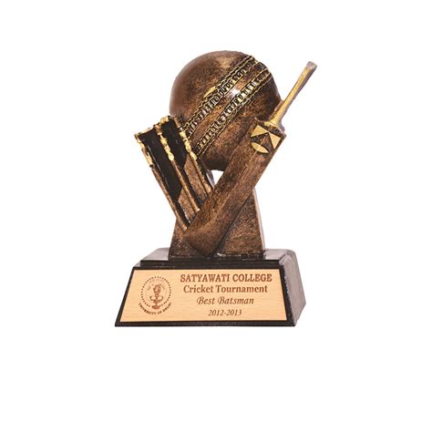 Antique finish Cricket Resin Trophy - SWAGILO