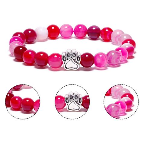 Pulsera De Piedra Natural De Yoga Para Hombre Y Mujer Brazalete De