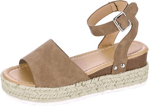 Damen Espadrille Mit Keilabsatz Orthop Dische Schuhe Damen Peep Toe