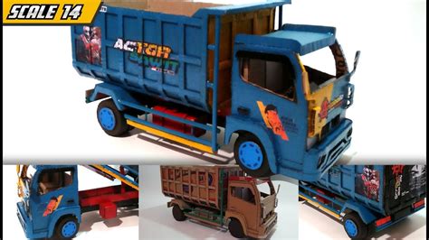 MEMBUAT MINIATUR TRUCK ANTOBOLLO DARI KARDUS BISA OLENG HANDMADE