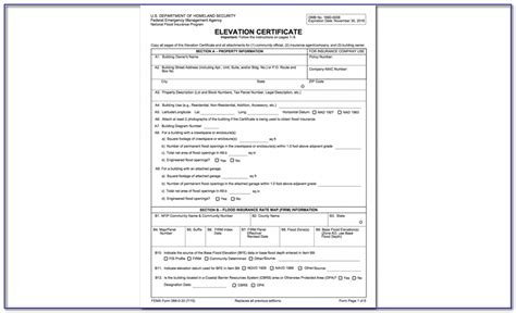 Flood Zone Elevation Certificate Prntbl Concejomunicipaldechinu Gov Co