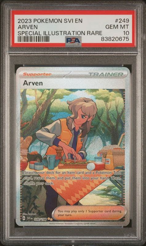 Arven 2023 Scarlet Violet 249 198 Special Illustration Rare Price