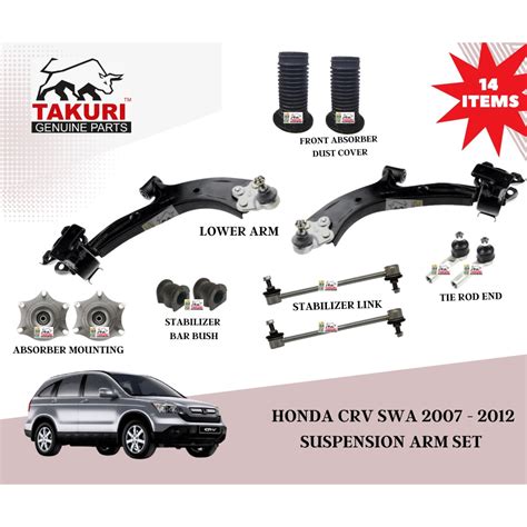 Takuri Suspension Arm Combo Honda Crv Swa 2007 2012 TOA 2013 2018 Front