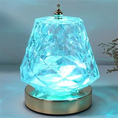 Romantic Atmosphere Water Ripple Dynamic Projection Lamp Bedroom Bedside Dining Room Crystal