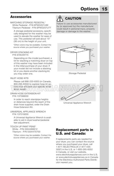 Electrolux EFLS627UTT Washer Installation Instructions