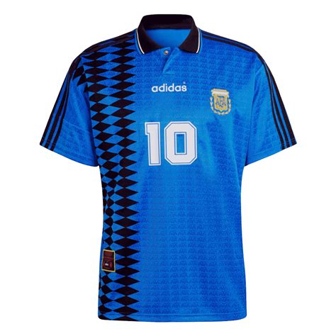 Camiseta Retro 1994 10 Argentina Segunda Equipación Visitante Hombre