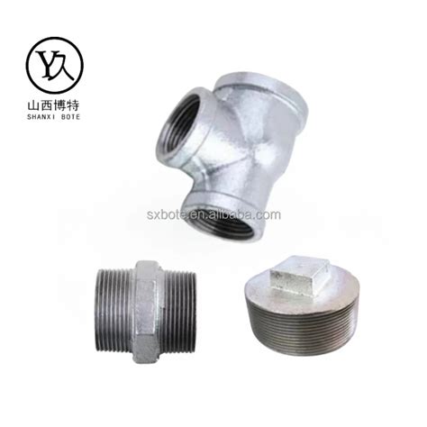 Hot Dipped Gi Plumbing Material Galvanized Fm Hot Dipped Electro Galvanised Malleable Iron Pipe