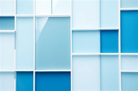 Premium Photo | Blue and white geometric background