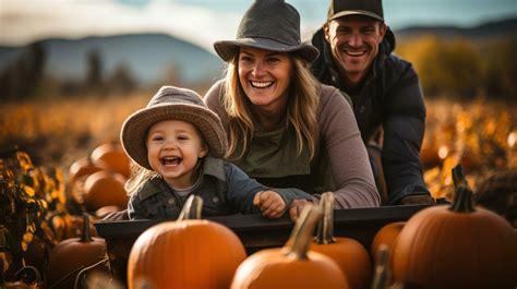 Hayride through a pumpkin patch with family 29634094 Stock Photo at ...