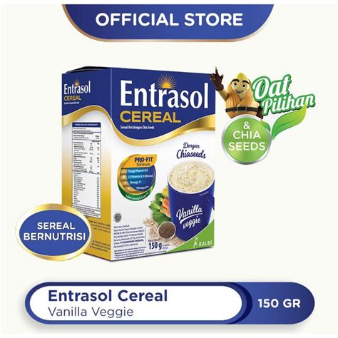 Jual Entrasol Cereal Vanilla Coklat Sachet X Gr Shopee