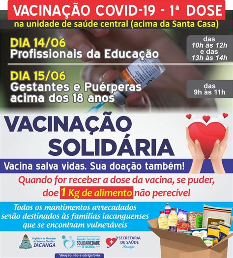 PROFISSIONAIS DA EDUCAÇÃO RECEBEM HOJE A 1ª DOSE DA VACINA CONTRA A