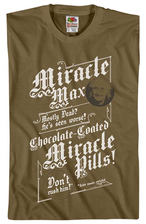 Miracle Max Princess Bride Shirt Princess Bride Mens T Shirt